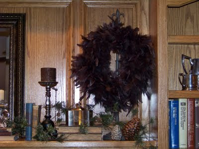 Silver Trappings: Christmas Feather Wreaths
